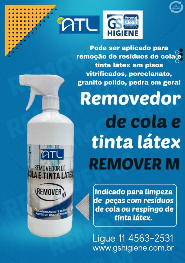 Remover M Removedor de cola e tinta látex - Frasco de 1 Litro